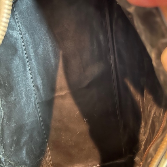 CELINE Brown Canvas + Leather Boston Bag - Picture 9 of 11